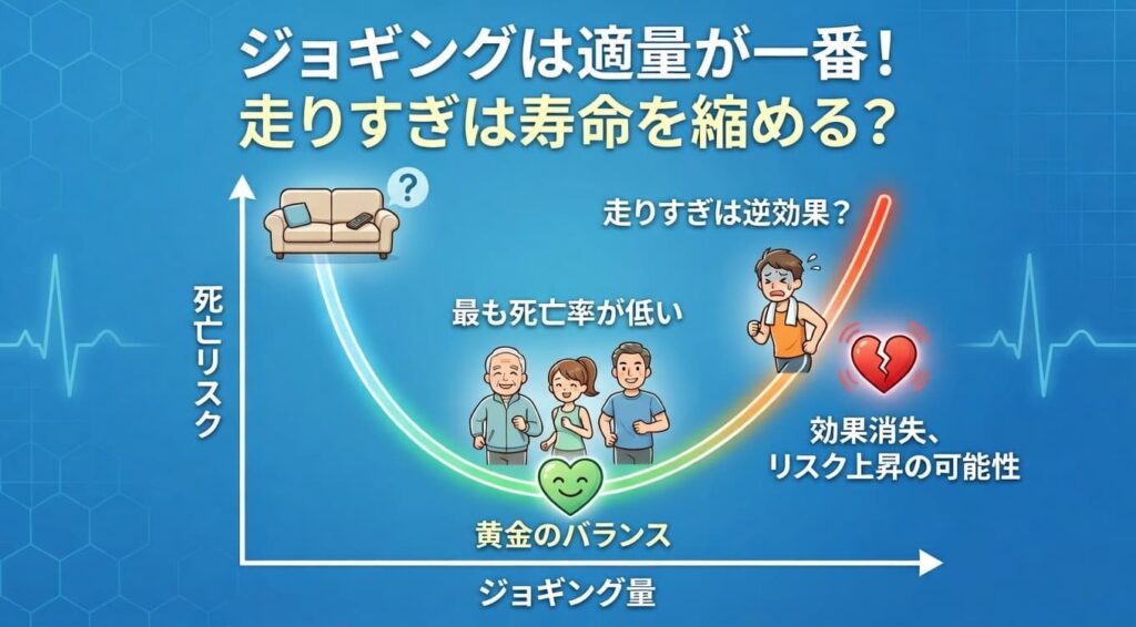 ジョギング強度と死亡リスク