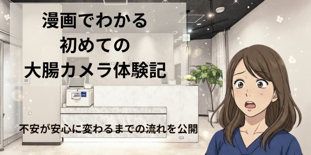 漫画でわかる初めての大腸カメラ体験記